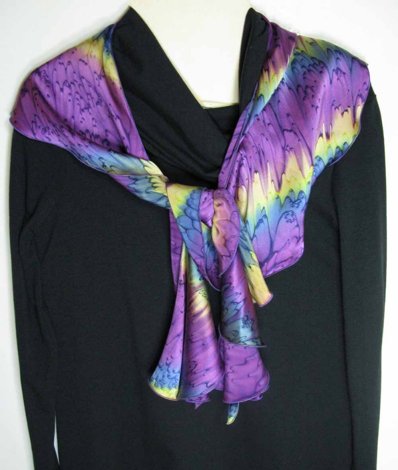 Swirl Scarf in Mulberry